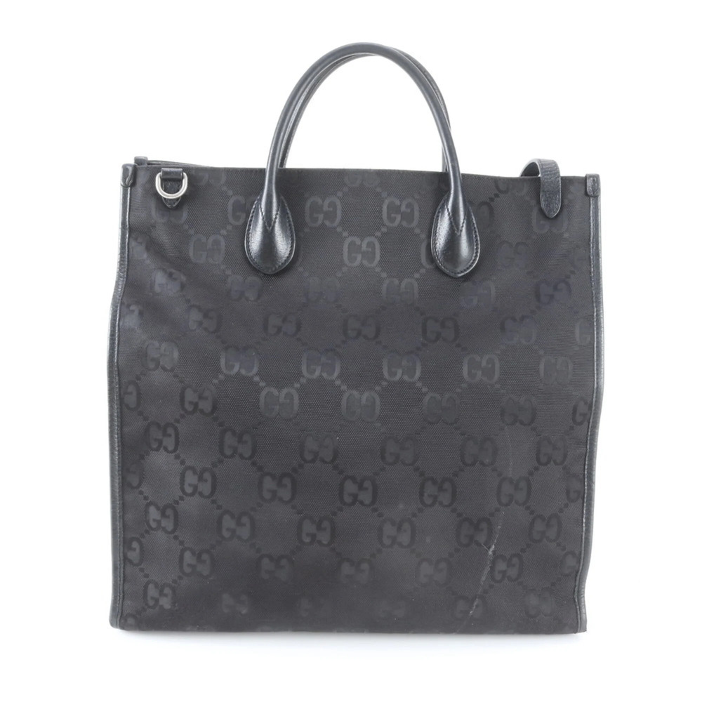 GUCCI Black Leather Tote Bag - Picture 3 of 12